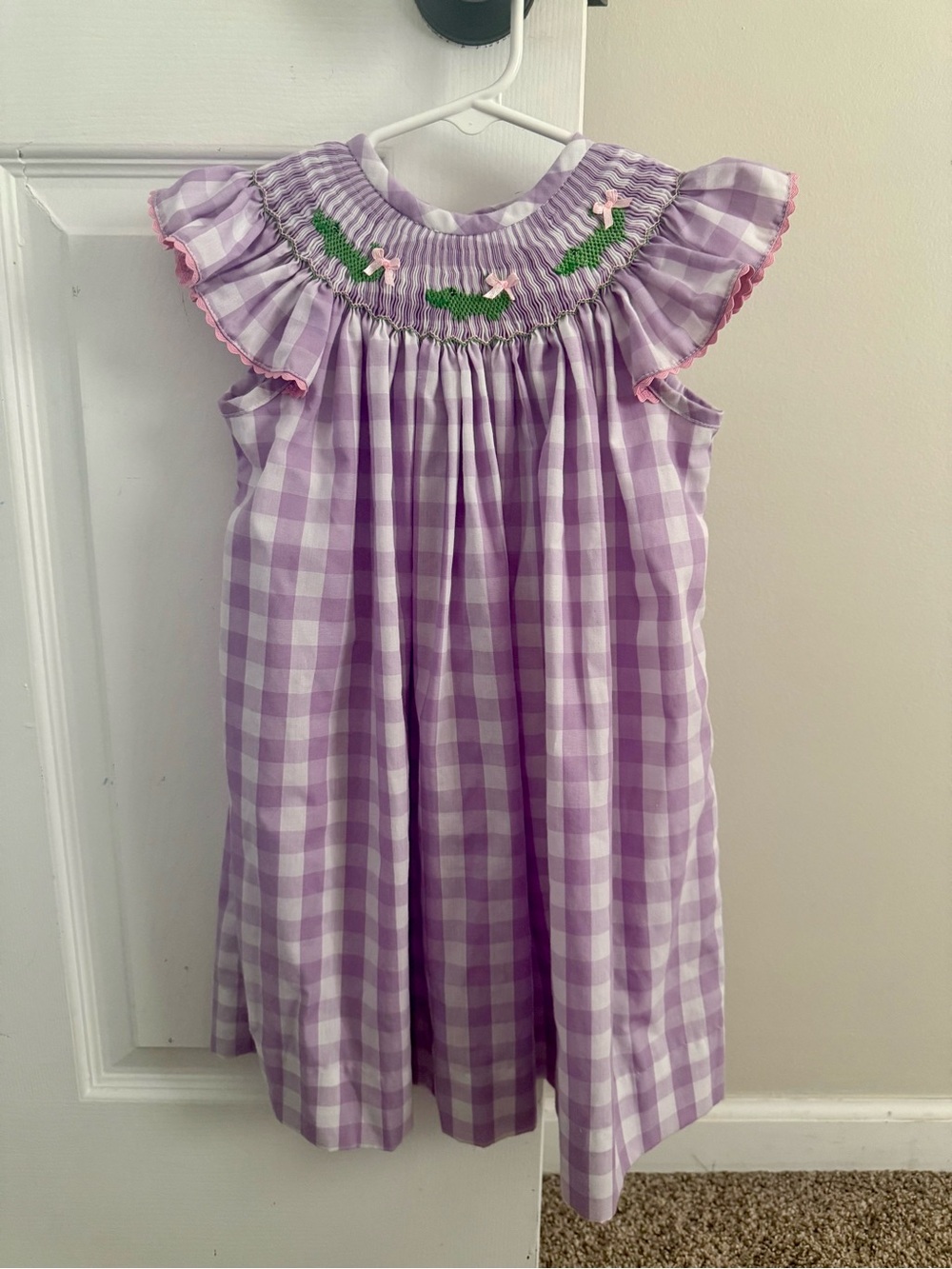 Classic Whimsy Smocked Gingham Dress, 2T